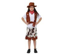 Deguisement Halloween Enfant Cowboy Cinq Pièces pour Fête Déguisée Cosplay Role Play Et Spectacle avec Gilet Et Chapeau pour 4 À 14 Ans Deguisement Enfant Halloween T632