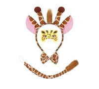 DéGuisement Halloween Enfant GarçOn, Serre-TêTe avec Oreilles De LéOpard Et Autocollants Visage DéGuisement Enfant pour FêTes Costume Jeu De RôLe ThèMe Animalier