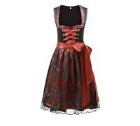 Déguisement Halloween Ensemble Robe Dirndl Femme Manches Courtes Lien 2 Pièces Déguisement Halloween Fille