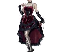 Déguisement Halloween Femme Costumes Avec Corset Déguisements Style Zombie Robes Sanglante Effrayante Tenues Mariage Horror Imprimé Citrouille Pour Fête Costumée