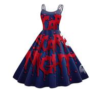 Déguisement Halloween Femme Deguisement Sorciere Robe Longue Dos Nu D'halloween Ghostface Medieval Soiree Costume Adulte Chic Et Elegant a Line Gothique Automne Marine S