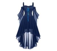 Deguisement Halloween Femme Halloween Robe Gothique Grande Taille Princesse Ado Elegante Hallowen Soiree Malefique Cape Cosplay Déguisement Princesse Sorcier Costume Demon Femme M