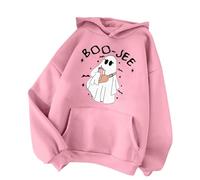 Deguisement Halloween Femme Imprimé Fantôme, Sweat à Capuche Femme Manche Longue Décontracté Coupe Ample Vintage Chic Streetwear Style Gothique Cosplay Renaissance Doux Confortable Carnaval Fête Haut