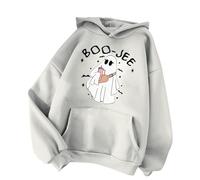 Deguisement Halloween Femme Imprimé Fantôme, Sweat à Capuche Femme Manche Longue Décontracté Coupe Ample Vintage Chic Streetwear Style Gothique Cosplay Renaissance Doux Confortable Carnaval Fête Haut