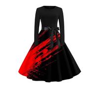 Déguisement Halloween Femme Mystérieuse Renaissance Dresses Fluide Gothique Deguisement Pumpkin Confortable Costume Vintage Légère Robe Lugubre Fête Déguisements Déguisement(2-Marine,XXL)