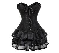 Deguisement Halloween Femme, Robe Medievale Femme Halloween, Déguisement Chic Et Élégant Gothique Grande Taille Décontracté Robes De Bal Halloween Fête Taille Haute Sexy Tenue Confortable Style Court