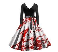 Deguisement Halloween Femme Robe Noire Automne Infirmiere Gothique De Soiree Déguisement Sexy Tenue D'halloween Médiévale Renaissance Tulle Grey-a M