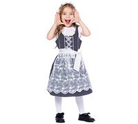 Deguisement Halloween Fille Ensemble Quatre Pièces Robe Tablier Ceinture Coiffe Fête Bière Moulant Théâtre Deguisement Fille