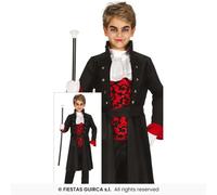 Déguisement Halloween Garçon Dracula Vampire Fête 3-12 Ans Polyester Multicolore