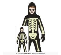 Déguisement Halloween Garçon Squelette Lumineux Polyester Multicolore 3-12 Ans