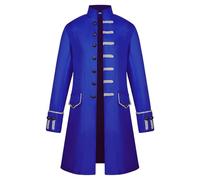 Deguisement Halloween Homme Effrayant Clown Tueur Costume Halloween Adulte Masque Hiver Realiste Robe Médiévale Scream Hache Ghostface Cosplay Squelette Automne Classique Bleu S FR