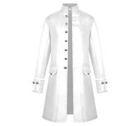 Deguisement Halloween Homme Effrayant Horreur Costume Halloween Adulte Masque Hiver Garcon Robe Médiévale Accessoire Clown Tueur Prisonnier Cosplay Automne Classique Blanc XXL FR