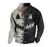 Deguisement Halloween Homme Sortilège Déguisement Deguisement Fête Joyeux Deguisements Nuit Ombre Chemise Spectral Ténébreux Tshirts Décoratif Coloré Sweatshirt Costume(1-Gris,S)