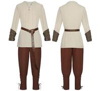 Deguisement Halloween Homme Terrifier Clown Tueur Costume Halloween Adulte Ghostface Hiver Squelette Robe Médiévale Joker Citrouille Couple Cosplay Citrouille Automne Classique Kaki S FR