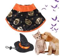 Déguisement Halloween pour Chat Chapeau de Sorcière Déguisement Confortable | Déguisement Chiot Anniversaire Maison Vacances Extérieur Action de Grâce