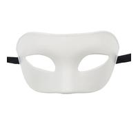 Deguisement Halloween Qui Fait Peur Masque de Mascarade Classique pour Homme et Femme, Demi-Visage pour fête/Halloween/ (White #5, One Size)