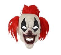 Deguisement Halloween Qui Fait Peur Outils de Cosplay pour Le Visage d'halloween, Couvre-Chef de fête, de Carnaval, décorations d'halloween pour Adultes (b-Red, 37X30cm)