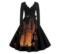 Deguisement Halloween Vampire Fille Deguissement Déguisement Femme Longue Horreur Deguisement Adulte Halloween Couple Costume Chic Cape Déguisement Robe Medievale Gris foncé XL