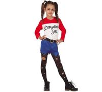 Costume De Clown Dangereux Pour Les Filles (Taille 5-6a) Multicolore