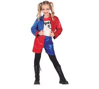 DÉGUISEMENT HARLEY QUINN SUICIDE SQUAD FILLE 5/6 ANS Rouge, Bordeaux 5-6 ans