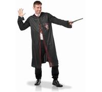 Déguisement Harry Potter adulte officiel - cape noire Gryffondor, baguette et cravate M/L