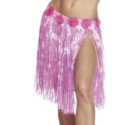 Déguisement Hawaïen Jupe Hula Herbe Jupe Avec Fleurs Rose 46cm 45.7cm Smiffys