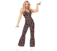 Widmann Déguisement combinaison femme The 70s Groovy Style – Fleurs années 70 – S multicolore