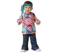 Déguisement hippie bébé - ANGEL TOMAS SA - Multicolore - Bleu - Mixte 12-24 mois