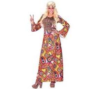 Widmann - Costume hippie Party Fashion - Robe longue imprimé fleuri multicolore - XS