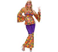 Widmann Hippie Girl Velvet (Shirt, Pants, Headband) (L) Different Colors