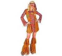 W WIDMANN MILANO Party Fashion - Costume Hippie, Robe, Flower Power, Fille Fleur, Costumes de Carnaval