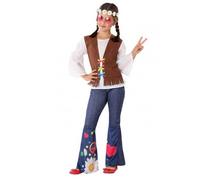 Déguisement Hippie - Fille - Taille 10/12 ans - 10/12 ans (140 à 152 cm)