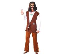 Déguisement Hippie Flower Homme Marron