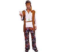 Déguisement Hippie Homme Large Multicolore