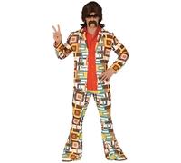 Déguisement Hippie Homme - NO NAME - Style Année 70 - Marron - Polyester M