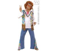 W WIDMANN MILANO Party Fashion - Costume Woodstock Hippie, Flower Power, Peace, années 60, déguisements de carnaval