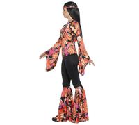 Déguisement Hippie Noir Et Multicolore Femme Small Multicolore