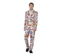 Déguisement hippie pour homme - SMIFFY'S - Modèle drôle - Multicolore - Intérieur - Adulte M