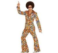W WIDMANN MILANO – Costume années 70 – Veste et pantalon hippie reggae flower power disco