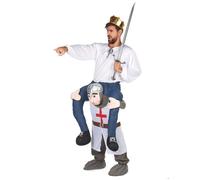 Deguisetoi Déguisement homme à dos de chevalier Adulte Blanc