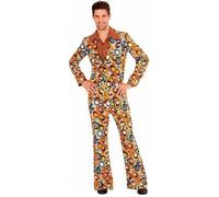 Déguisement homme années 70 groovy bubbles - Noir L