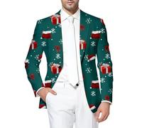 Deguisement Homme Blazer De Noël Costume Noel Decontracte Chic Et Elegant Blazers Veste Smoking Déguisements Adultes Adulte pour Costard Déguisement Décontractée Costumes Vestes Père Pere Mariage,L