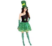 Déguisement Homme Carnaval Cet Ensemble Pour La Saint Patrick Avec Des Accessoires En Forme De Trèfle Est Parfait Pour Une Fête Irlandaise Un Spectacle Ou Un Costume Déguisement Adulte Homme Carnaval