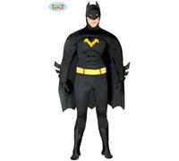 Déguisement homme chauve souris super héros - Batman - Taille unique - Noir - Intérieur - Adulte