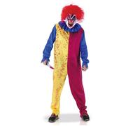 Déguisement Homme Clown Psychopathe - RUBIES - Cirque - Adulte - Rouge - Extérieur - Polyester