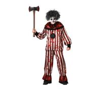 ATOSA déguisement de clown halloween t-shirt rouge avec pantalon adulte homme XS