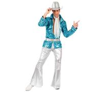 Déguisement Homme Disco Bleu XS/S