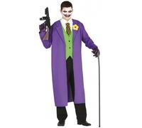 Déguisement Homme Joker Clown - FIESTAS GUIRCA - Costume complet et réaliste - Violet - Adulte M