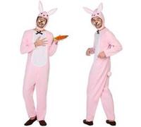 Déguisement homme lapin rose Rose G