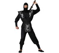 Déguisement Homme Ninja noir/blanc XL